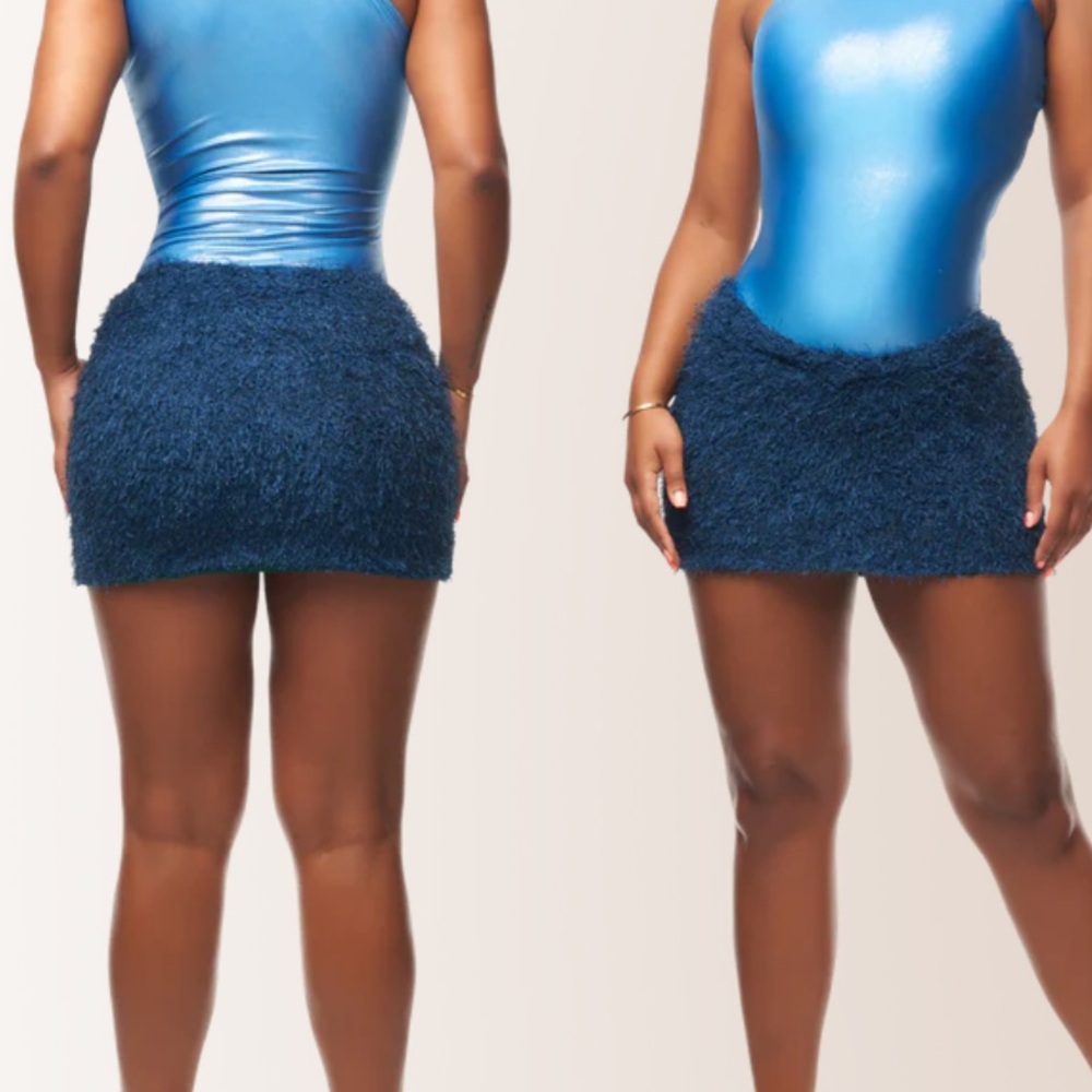 Blue Mini Skirt